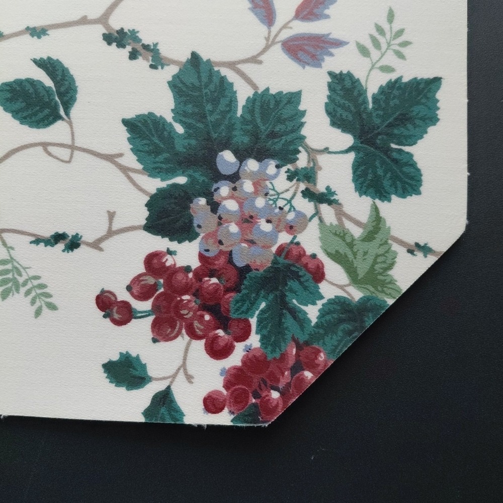 6 VTG Placemats Vinyl Cabbage Rose Grapevine Teatime Cottagecore Girly Homestead - Picture 12 of 16